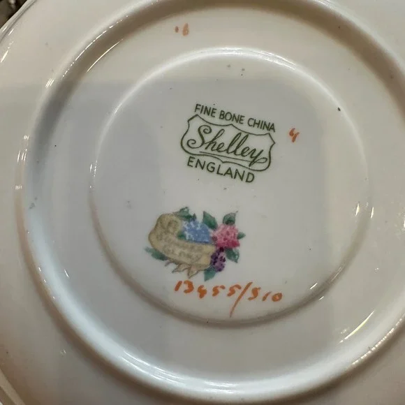 Shelley Summer Glory Yellow Floral Tea Cup and Saucer with Gold Trims Vintage - Picture 6 of 10